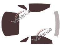 Tönungsfolien Kit Mitsubishi 3000 GT Coupe 3 Türen (1992 - 2000) Tönungsfolien Kit Mitsubishi 3000 GT Coupe 3 Türen (1992 - 2000)