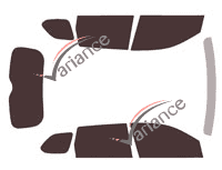 Mitsubishi Outlander (3) 5-door tinted film kit (2018 - 2021) Mitsubishi Outlander (3) 5-door tinted film kit (2018 - 2021)