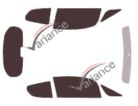 Tinted film kit Mitsubishi Colt (6) 3 doors (2004 - 2009) Tinted film kit Mitsubishi Colt (6) 3 doors (2004 - 2009)