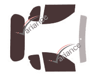 Tinted film kit Mitsubishi L200 (4) Club Cab Pick-up 2 doors (2006 - 2015) Tinted film kit Mitsubishi L200 (4) Club Cab Pick-up 2 doors (2006 - 2015)