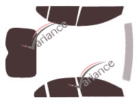 Mitsubishi Lancer (8) Sportback 5-door tinted film kit (2007 - 2017) Mitsubishi Lancer (8) Sportback 5-door tinted film kit (2007 - 2017)