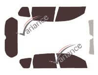 Kit de láminas tintadas Peugeot 4007 5 puertas (2007 - 2013)