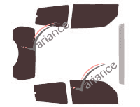 Tinted film kit Mitsubishi Pajero (4) Short 3 doors (2011 - 2021) Tinted film kit Mitsubishi Pajero (4) Short 3 doors (2011 - 2021)