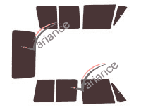 Tinted film kit Mitsubishi Pajero (1) Short 3 doors (1982 - 1991) Tinted film kit Mitsubishi Pajero (1) Short 3 doors (1982 - 1991)