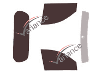 Tinted film kit Mitsubishi L200 (4) Regular Cab 2-door Pick-up (2006 - 2015) Tinted film kit Mitsubishi L200 (4) Regular Cab 2-door Pick-up (2006 - 2015)