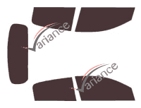 Mitsubishi Space-Star (2) 5 porte kit pellicola oscurata (2013 - 2021)