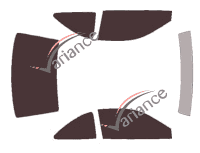 Tinted film kit Mitsubishi Lancer (6) Coupe 2 doors (1995 - 2002) Tinted film kit Mitsubishi Lancer (6) Coupe 2 doors (1995 - 2002)