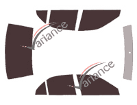 Tinted film kit Mitsubishi Lancer (6) 4-door sedan (1995 - 2001) Tinted film kit Mitsubishi Lancer (6) 4-door sedan (1995 - 2001)