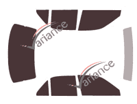 Tinted film kit Mitsubishi Lancer (5) 4-door sedan (1991 - 1996) Tinted film kit Mitsubishi Lancer (5) 4-door sedan (1991 - 1996)