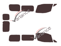 Nissan Evalia Tinted Film Kit (1) NV200 6-door (2009 - 2021) Nissan Evalia Tinted Film Kit (1) NV200 6-door (2009 - 2021)