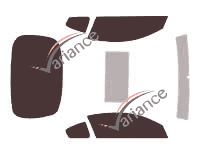 Nissan Altima (4) 3-door Coupe (2007 - 2013) tinted film kit Nissan Altima (4) 3-door Coupe (2007 - 2013) tinted film kit