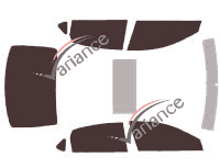 Nissan Altima (5) 4-door sedan (2012 - 2018) tinted film kit Nissan Altima (5) 4-door sedan (2012 - 2018) tinted film kit