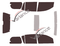 Kit film teinté Nissan Armada (1) Court 5 portes (2003 - 2016)