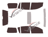 Nissan Armada Tinted Film Kit (1) Long 5-door (2003 - 2016) Nissan Armada Tinted Film Kit (1) Long 5-door (2003 - 2016)