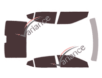 Nissan Maxima (8) 4 door sedan (2015 - 2023) tinted film kit Nissan Maxima (8) 4 door sedan (2015 - 2023) tinted film kit