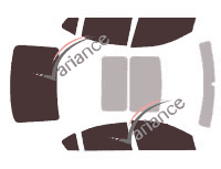 Nissan Maxima (7) 4-door sedan (2008 - 2015) tinted film kit Nissan Maxima (7) 4-door sedan (2008 - 2015) tinted film kit