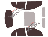 Nissan Micra (4) 5 doors (2010 - 2017) tinted film kit Nissan Micra (4) 5 doors (2010 - 2017) tinted film kit