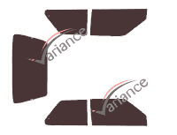 Nissan Micra (1) 3 doors (1983 - 1992) tinted film kit Nissan Micra (1) 3 doors (1983 - 1992) tinted film kit