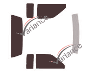 Nissan Navara Tinted Film Kit (2) 2-door pick-up (1998 - 2005) Nissan Navara Tinted Film Kit (2) 2-door pick-up (1998 - 2005)