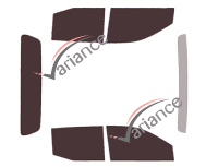 Nissan Navara (4) NP300 Pick-up 4 door tinted film kit (2015 - 2022) Nissan Navara (4) NP300 Pick-up 4 door tinted film kit (2015 - 2022)