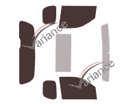 Nissan Navara (3) 2-door pick-up (2005 - 2015) tinted film kit Nissan Navara (3) 2-door pick-up (2005 - 2015) tinted film kit