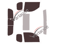 Kit de láminas tintadas para Nissan Frontier (2) pick-up de 2 puertas (2005 - 2019) Kit de láminas tintadas para Nissan Frontier (2) pick-up de 2 puertas (2005 - 2019)