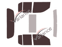 Nissan Navara Tinted Film Kit (3) 4-door pick-up (2005 - 2015) Nissan Navara Tinted Film Kit (3) 4-door pick-up (2005 - 2015)