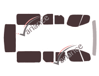 Nissan PrimaStar Tinted Film Kit (1) Long 4-door (2002 - 2015) Nissan PrimaStar Tinted Film Kit (1) Long 4-door (2002 - 2015)