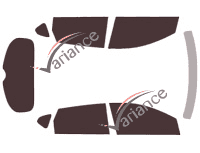 Kit film teinté Nissan Pulsar 5 portes (2014 - 2019) Kit film teinté Nissan Pulsar 5 portes (2014 - 2019)