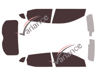 Nissan Qashqai (2) 5-door tinted film kit (2014 - 2021) Nissan Qashqai (2) 5-door tinted film kit (2014 - 2021)