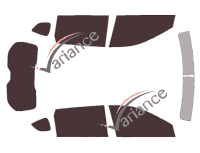 Nissan Rogue (2) 5-door tinted film kit (2013 - 2020) Nissan Rogue (2) 5-door tinted film kit (2013 - 2020)