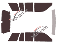 Nissan Terrano (1) 5-door (1985 - 1995) tinted film kit Nissan Terrano (1) 5-door (1985 - 1995) tinted film kit