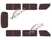 Nissan Panel Van 5 porte kit pellicola colorata (2001 - 2011)