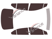 Nissan Versa Tinted Film Kit (3) 4-door sedan (since 2019) Nissan Versa Tinted Film Kit (3) 4-door sedan (since 2019)