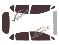 Nissan Versa (2) 5-door tinted film kit (2013 - 2020) Nissan Versa (2) 5-door tinted film kit (2013 - 2020)