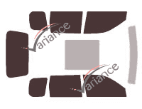 Nissan X-Trail (1) 5-door (2001 - 2007) tinted film kit Nissan X-Trail (1) 5-door (2001 - 2007) tinted film kit