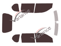 Nissan X-Trail (2) 5-door (2007 - 2013) tinted film kit Nissan X-Trail (2) 5-door (2007 - 2013) tinted film kit