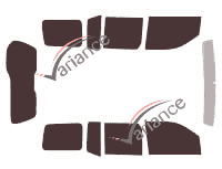 Kit film teinté Nissan Xterra 5 portes (2004 - 2012)