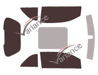 Opel Adam 3-door tinted film kit (2013 - 2019) Opel Adam 3-door tinted film kit (2013 - 2019)