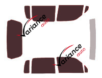 Tinted film kit Opel Agila (A) 5-door (2000 - 2008) Tinted film kit Opel Agila (A) 5-door (2000 - 2008)