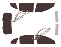 Opel Antara 5-door tinted film kit (2006 - 2015) Opel Antara 5-door tinted film kit (2006 - 2015)