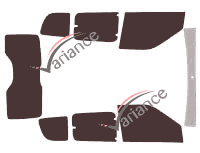 Tinted film kit Opel Combo (C) 5-door (2011 - 2018) Tinted film kit Opel Combo (C) 5-door (2011 - 2018)