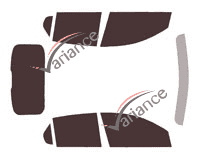 Opel Corsa (F) 5-door tinted film kit (from 2019) Opel Corsa (F) 5-door tinted film kit (from 2019)