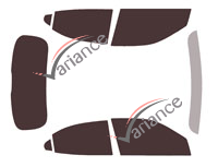 Tinted film kit Opel Mokka (2) 5-door (since 2020) Tinted film kit Opel Mokka (2) 5-door (since 2020)