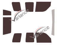 Opel Monterey 3 door tinted film kit (1992 - 2003) Opel Monterey 3 door tinted film kit (1992 - 2003)