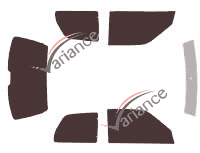 Peugeot 106 (fase 2) kit pellicola colorata 3 porte (1996 - 2003) Peugeot 106 (fase 2) kit pellicola colorata 3 porte (1996 - 2003)