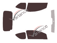 Toyota Aygo (1) 3 porte (2005 - 2014) kit pellicola colorata Toyota Aygo (1) 3 porte (2005 - 2014) kit pellicola colorata