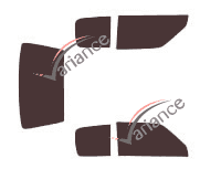 Peugeot tinted film kit 205 (1) 3 doors (1983 - 1999) Peugeot tinted film kit 205 (1) 3 doors (1983 - 1999)