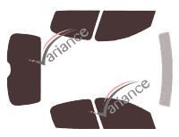 Peugeot tinted film kit 206 (1) 5 doors (1998 - 2009) Peugeot tinted film kit 206 (1) 5 doors (1998 - 2009)