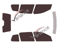 Tinted film kit Peugeot 206 (1) SW Break 5 doors (1998 - 2007) Tinted film kit Peugeot 206 (1) SW Break 5 doors (1998 - 2007)